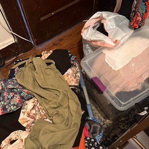 Bag of assorted women's clothes